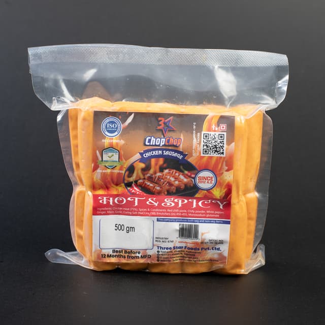 Chicken Sausage Hot and Spicy- 500gm
